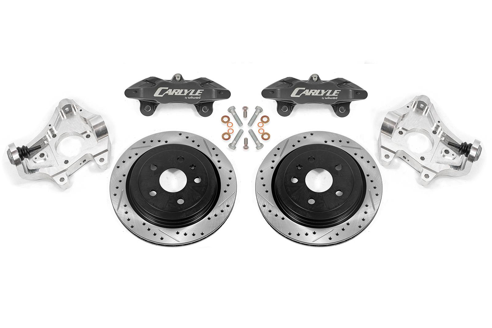 17" Conversion Kit by Carlyle Racing, Drilled and Slotted Rotors, Black Calipers BMR Suspension لـ Corvette 2014-2019 17" Conversion Kit by Carlyle Racing, Drilled and Slotted Rotors, Black Calipers BMR Suspension لـ Corvette 2014-2019