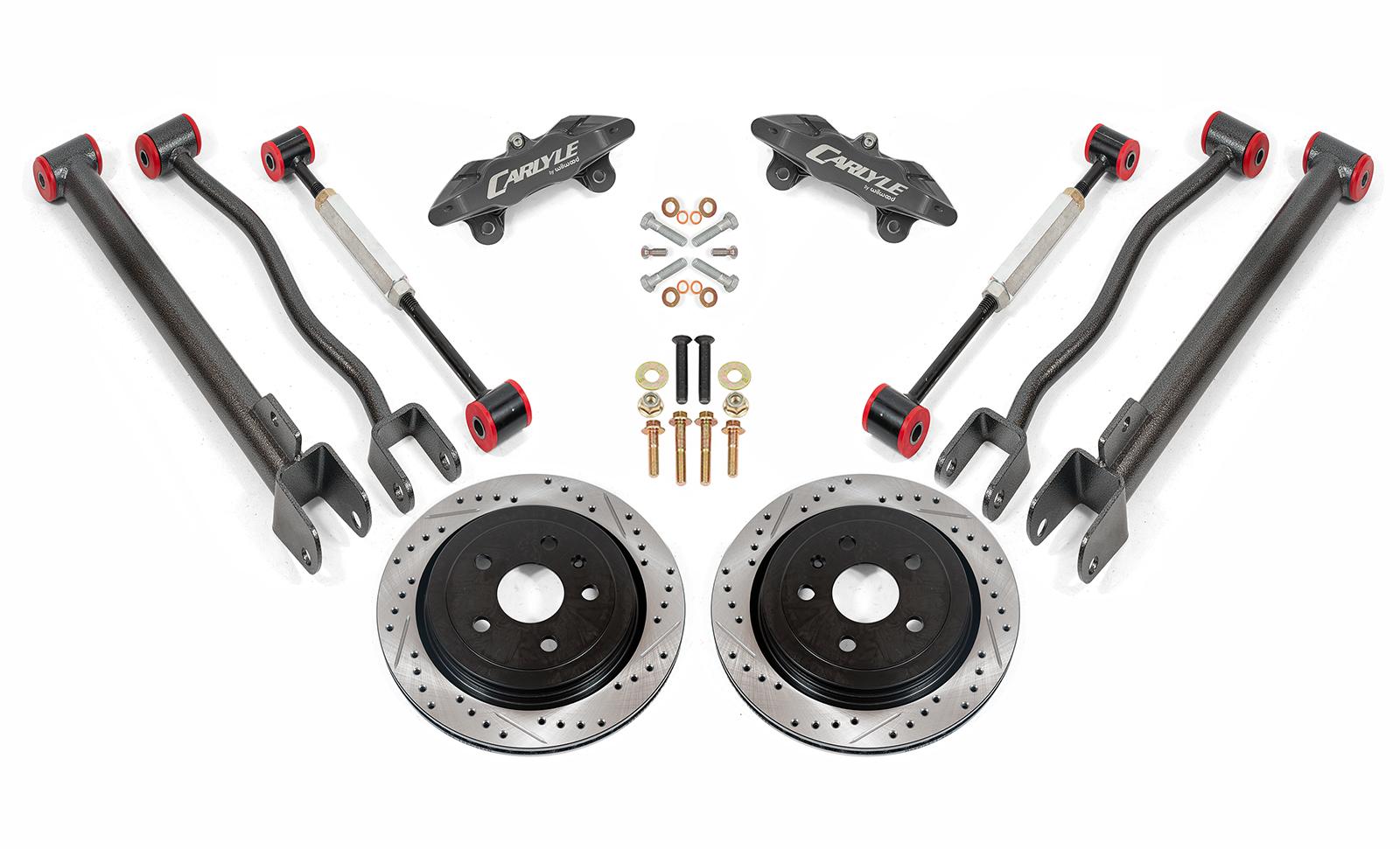 15" Conversion Kit by Carlyle Racing, Drilled and Slotted Rotors, Black Calipers BMR Suspension for Cadillac CTS-V 2008-2014 15" Conversion Kit by Carlyle Racing, Drilled and Slotted Rotors, Black Calipers BMR Suspension for Cadillac CTS-V 2008-2014