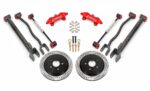 15" Conversion Kit by Carlyle Racing, Drilled and Slotted Rotors, Red Calipers BMR Suspension for Cadillac CTS-V 2008-2014