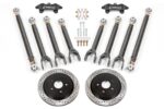 15" Conversion Kit by Carlyle Racing, Drilled and Slotted Rotors, Black Calipers BMR Suspension for Cadillac CTS-V 2015-2019