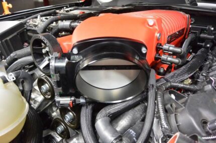 بوابة هواء Whipple - 2011-2014 Ford Mustang / F-150 5.0L Whipple Billet 132mm Elliptical Electronic Throttle Body - 2000 CFM