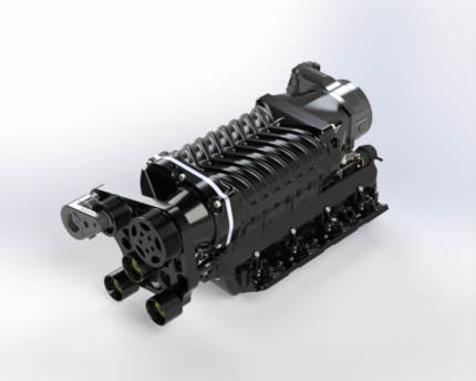 طقم سوبرتشارجر Whipple - Chevy / GM LS1, LS3 and LS7 Whipple Gen 6 3.8L Hot Rod Supercharger Kit (Rear Feed)