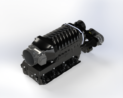طقم سوبرتشارجر Whipple - Chevy / GM LS1, LS3 and LS7 Whipple Gen 6 3.8L Hot Rod Supercharger Kit (Rear Feed)