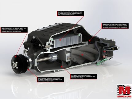 طقم سوبرتشارجر Magnuson - Chevrolet Camaro LS3/L99 Magnum TVS2650 Supercharger System (Camaro / Magnum - LS3 / V8 / LSA)