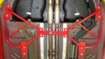 Subframe connectors, bolt-on BMR Suspension for Chevy Camaro 2010-2015