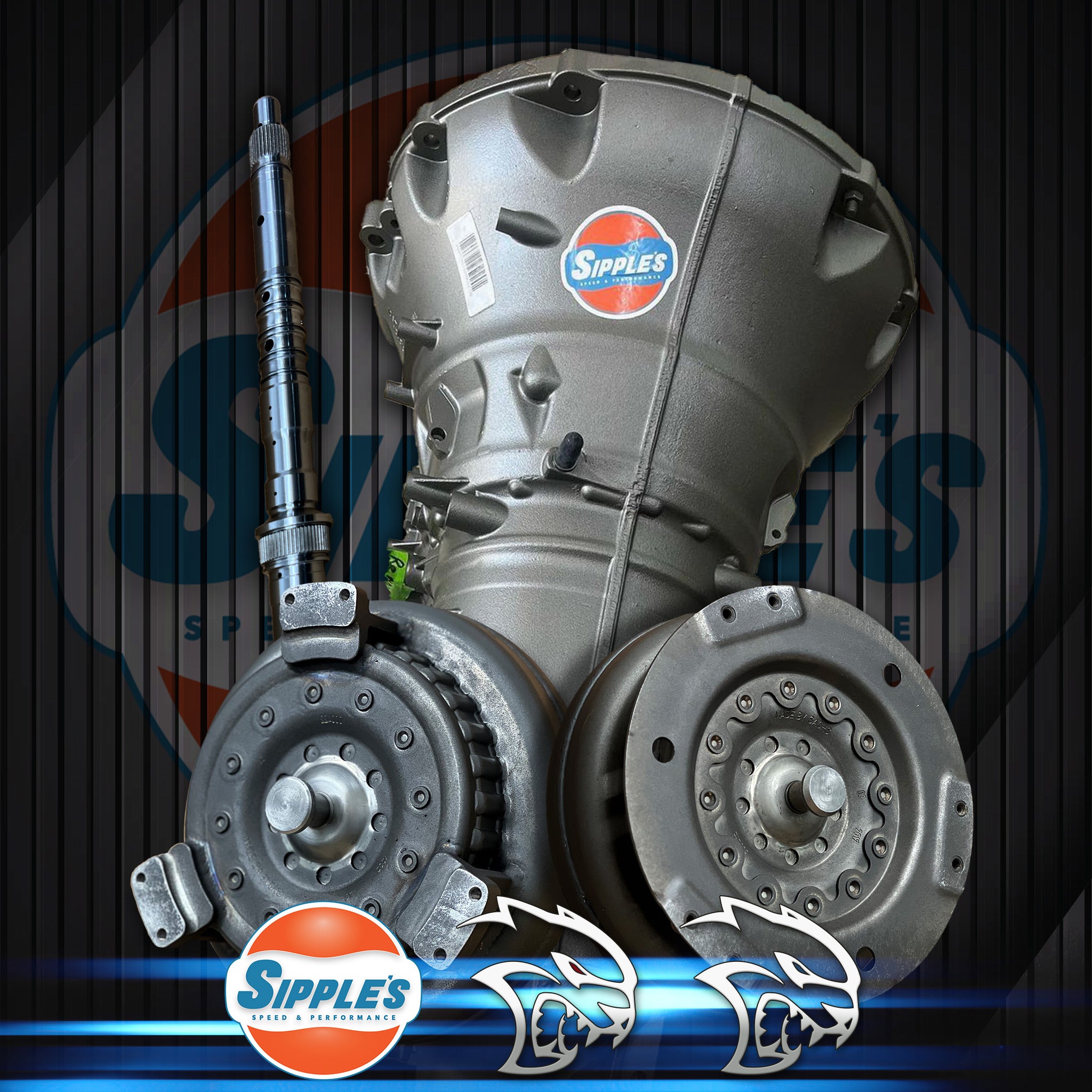 طقم ناقل حركة ومحول عزم Sipple's Speed & Performance HP90 and Torque Converter Combo (Hellcat & Redeye) طقم ناقل حركة ومحول عزم Sipple's Speed & Performance HP90 and Torque Converter Combo (Hellcat & Redeye)