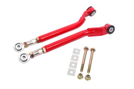 Toe rods, rear, on-car adjustable, delrin/rod end combo BMR Suspension لـ Dodge Charger 2006-2023
