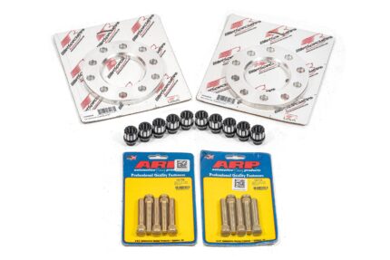 Wheel spacer kit, front, 0.50" wide, M12 studs, shank lugs BMR Suspension for Corvette 2014-2019