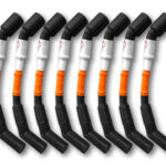 11mm Spark Plug Wires (8 pc. Set). Grey with Black Boots. LSX Car