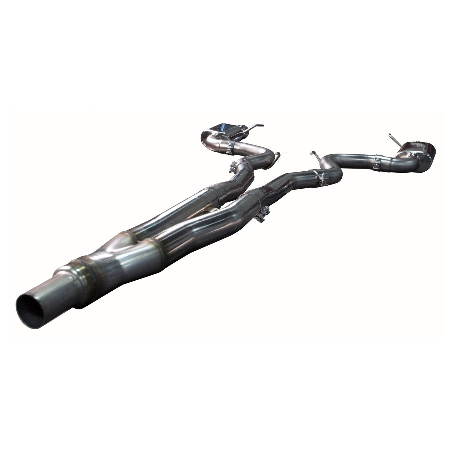 3" x 2-1/2" SS Connection-Back Exhaust w/SS Tips. 2015-2023 Mustang EcoBoost. 3" x 2-1/2" SS Connection-Back Exhaust w/SS Tips. 2015-2023 Mustang EcoBoost.