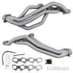 قطعة نظام عادم BBK Performance - BBK 09-25 Dodge Ram 1500 5.7L Hemi 1-3/4” Titanium Ceramic Long Tube Headers and High Flow Catalytic Converters Kit