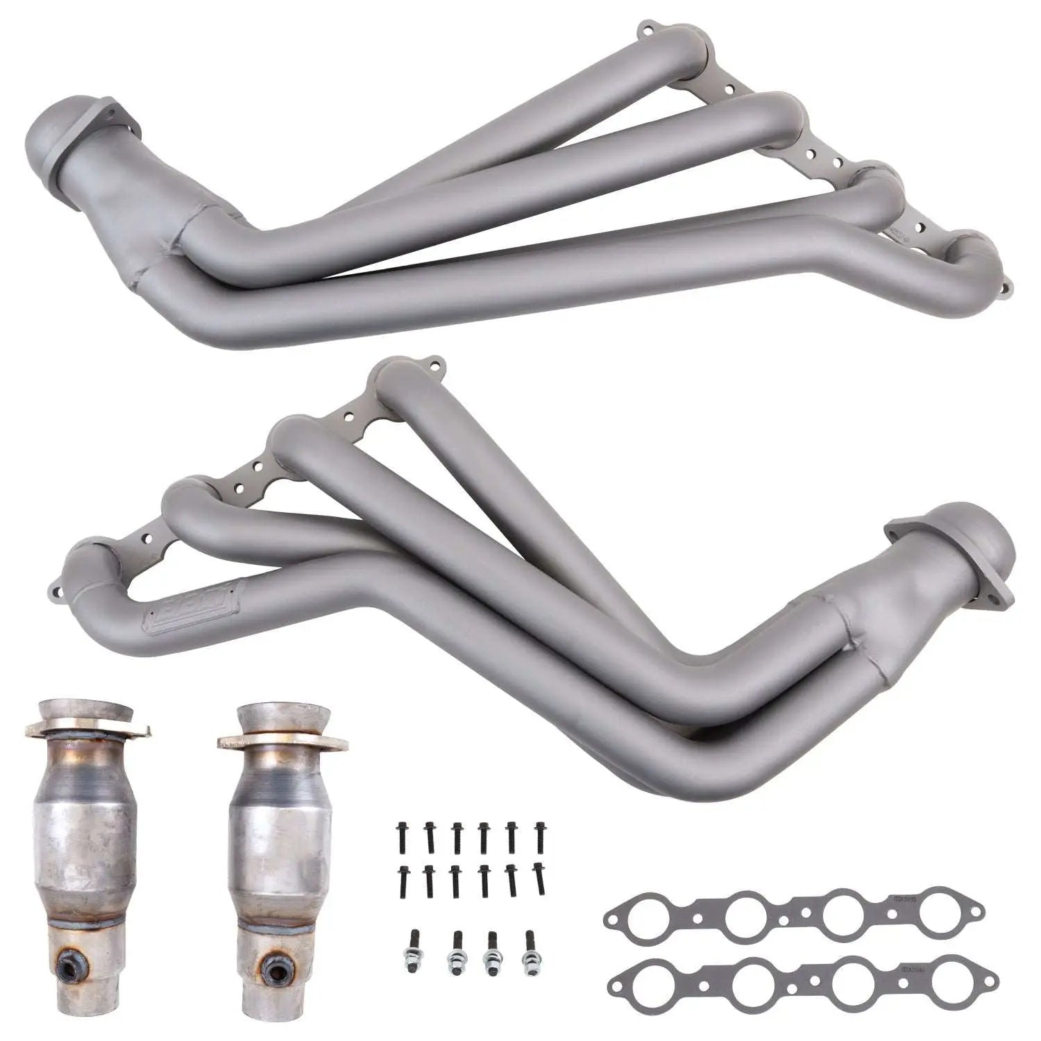 Chevrolet Camaro SS 1-7/8 Long Tube Exhaust Headers With High Flow Cats Titanium Ceramic 10-15 Chevrolet Camaro SS 1-7/8 Long Tube Exhaust Headers With High Flow Cats Titanium Ceramic 10-15