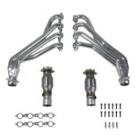 قطعة نظام عادم BBK Performance - Chevrolet Camaro SS 6.2 LT1 1-7/8 Long Tube Exhaust Header & Mid Pipe Kit 16-24 - Polished Ceramic