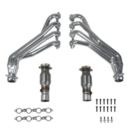 قطعة نظام عادم BBK Performance - Chevrolet Camaro SS 6.2 LT1 1-7/8 Long Tube Exhaust Header & Mid Pipe Kit 16-24 - Polished Ceramic