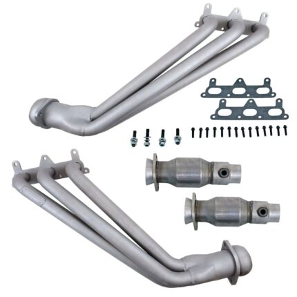قطعة نظام عادم BBK Performance - Chevrolet Camaro V6 1-5/8 Long Tube Headers With High Flow Cats Titanium Ceramic 10-11