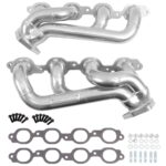 قطعة نظام عادم BBK Performance - Chevrolet Full Size Truck 5.3/6.2L 1-3/4” Shorty Exhaust Headers – Polished Silver Ceramic 19-25