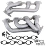 قطعة نظام عادم BBK Performance - Chevrolet GM Truck 5.3 6.2 1-3/4 Shorty Exhaust Headers Titanium Ceramic 14-18