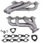 قطعة نظام عادم BBK Performance - Chevrolet GM Truck SUV 6.0 1-3/4 Shorty Exhaust Headers Titanium Ceramic 99-13