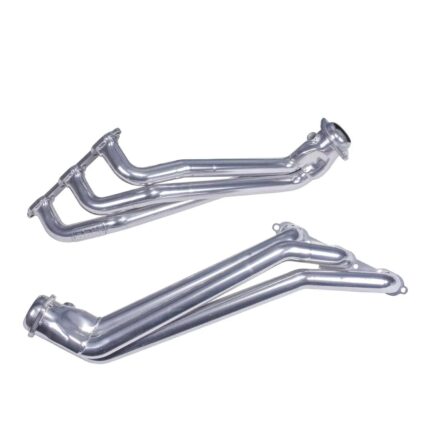 قطعة نظام عادم BBK Performance - Dodge Challenger Charger 300 V6 3.5 1-5/8 Long Tube Exhaust Headers Polished Silver Ceramic Finish 06-10