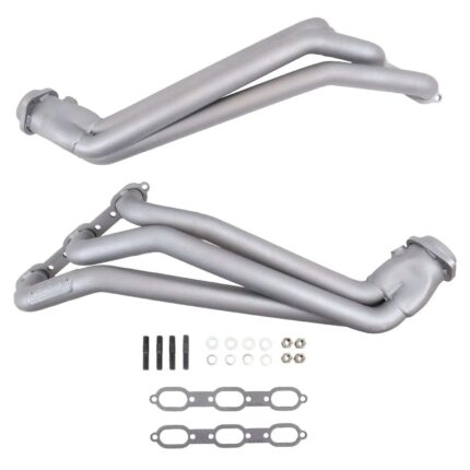 قطعة نظام عادم BBK Performance - Dodge Challenger Charger 300 V6 3.5 1-5/8 Long Tube Exhaust Headers Titanium Ceramic 06-10
