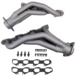 قطعة نظام عادم BBK Performance - Dodge Challenger Charger 300C 6.4 6.2 Hemi 1-7/8 Shorty Exhaust Headers Titanium Ceramic 11-24