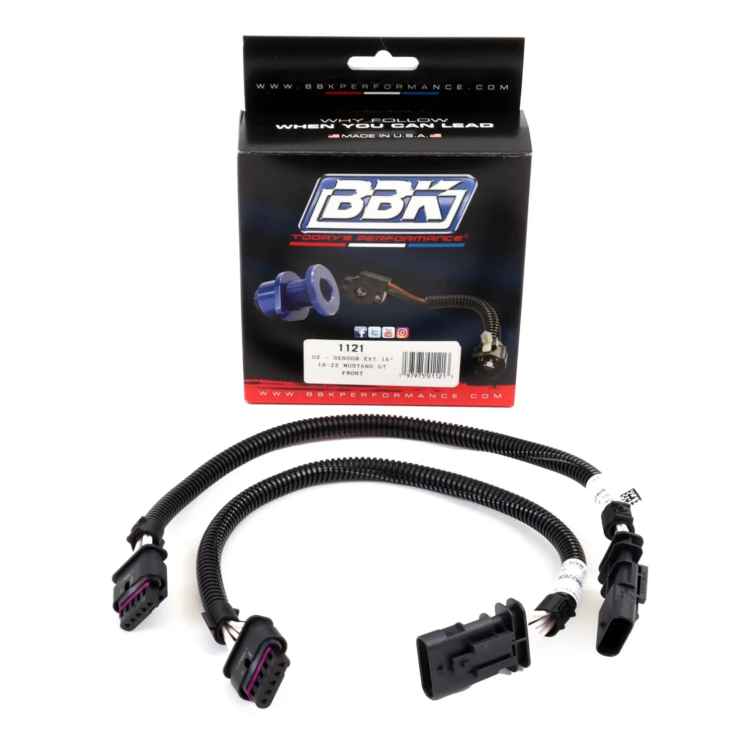 Ford Mustang GT Front Or Rear O2 Sensor Extensions 16 Inch 18-24 Ford Mustang GT Front Or Rear O2 Sensor Extensions 16 Inch 18-24
