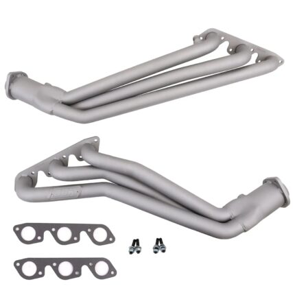 قطعة نظام عادم BBK Performance - Ford Mustang V6 1-5/8 Long Tube Exhaust Headers Polished Silver Ceramic 99-04