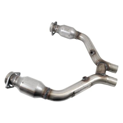 قطعة نظام عادم BBK Performance - Ford Mustang V6 High Flow Catted Short Mid H-Pipe For Long Tubes 15-17