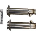 3" SS GREEN Catted OEM Connections. 2012-2020 Jeep/Durango 6.4L. Trackhawk 6.2L.