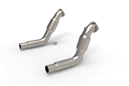 أنابيب توصيل العادم Kooks Headers - 2020-2024 Explorer ST/Aviator GREEN Catted Downpipes