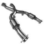 هدرز Kooks Headers - 3" x 3" GREEN Catted X-Pipe. 1999-2004 Mustang. Requires Kooks Headers.