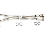 3" SS Resonator Delete X-Pipe. 2014-2019 Corvette 6.2L. Connects to OEM Cats.