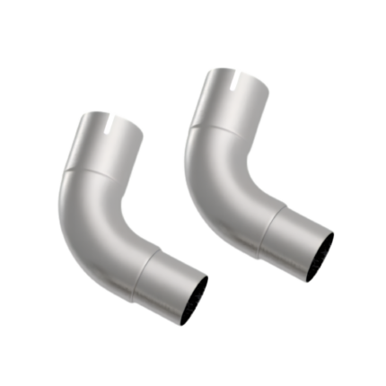 أنابيب توصيل العادم Kooks Headers - PAIR of 3" x 2-3/4" SS Connection Adapters. Fits 2020-2022 Mustang GT500 5.2L