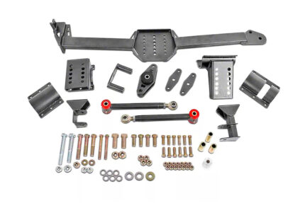 Watts link, body mount, rod end/poly, adj, axle clamps BMR Suspension for Shelby GT500 2007-2014